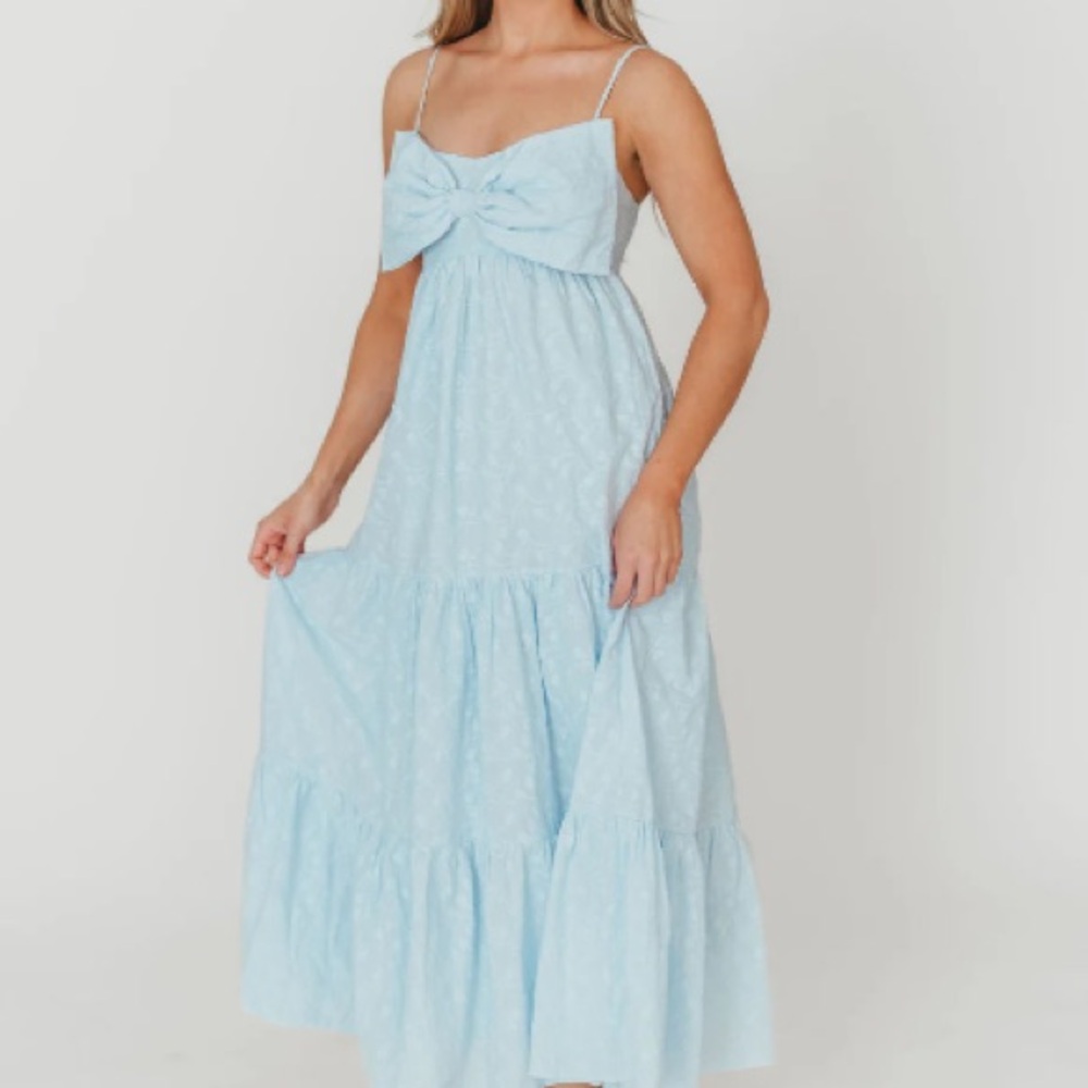 Worth Collective Cecile Bow Front Maxi Dress